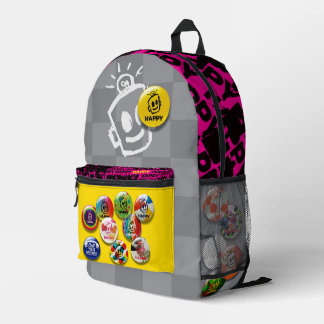Happy buttoned backpack